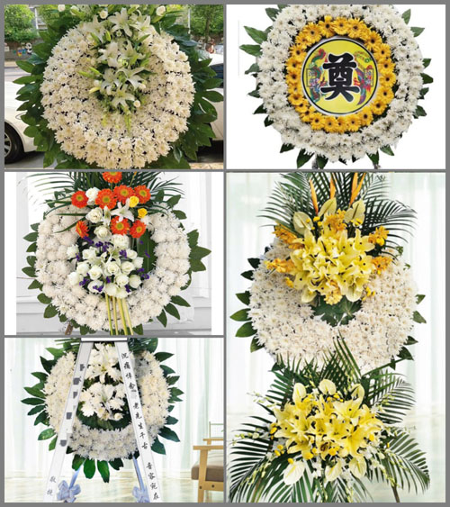 江西吉安峡江县水边镇何君村花圈速递